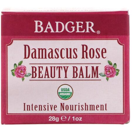 Badger Company, Organic, Beauty Balm, Damascus Rose, 1 oz (28 g) - Image 2