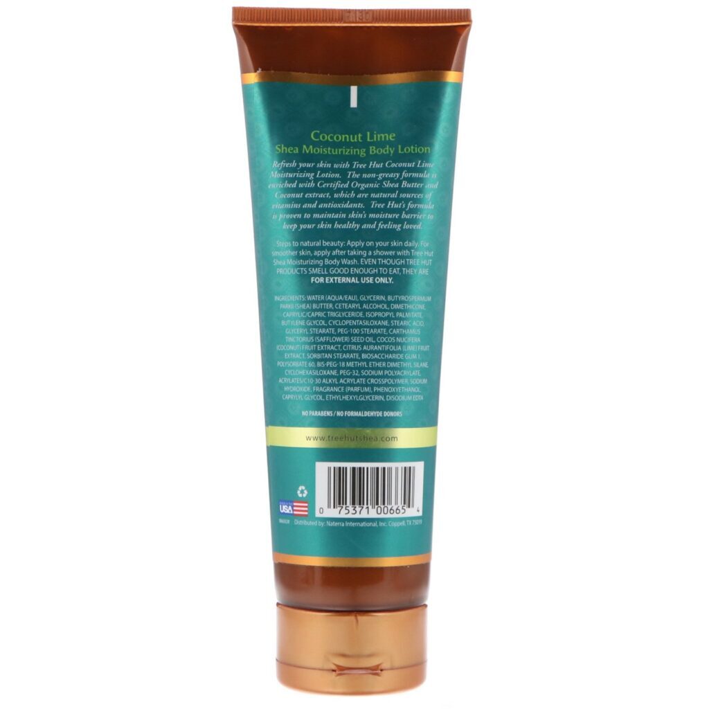 Tree Hut, Shea Moisturizing Body Lotion, Coconut Lime, 9 oz (255 g) - Imagem 2
