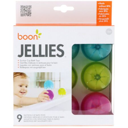 Boon, Jellies, Suction Cup Bath Toys, 9 Suction Cup Bath Toys, 12+ Months - Image 2