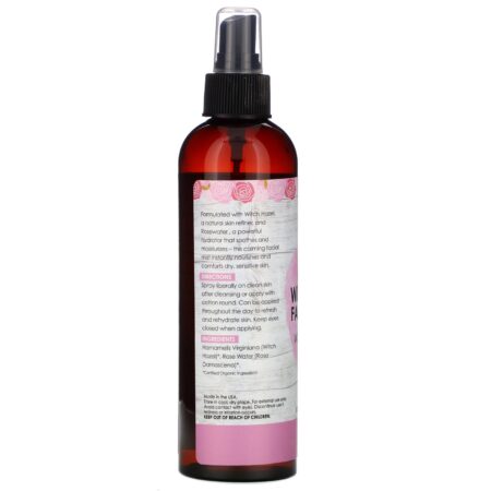 Sky Organics, Organic Witch Hazel Facial Toner with Rosewater, 8 fl oz (236.58 ml) - Image 2