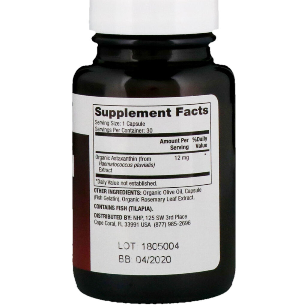 Dr. Mercola, Astaxanthin, 12mg, 30 Capsules - Imagem 2