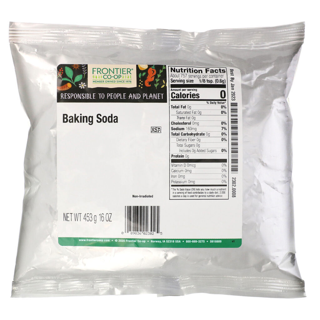 Frontier Natural Products, Baking Soda, 16 oz (453 g) - Imagem 2