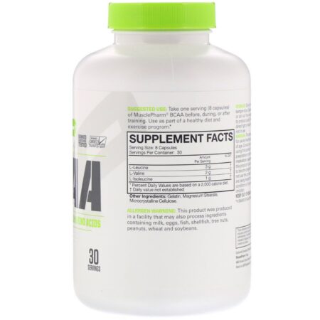 MusclePharm, BCAA Essenciais, 240 Cápsulas - Image 2