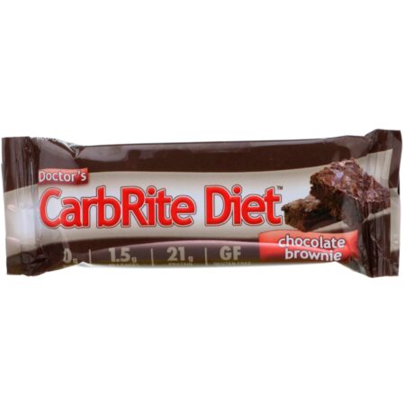 Universal Nutrition, Doctor's CarbRite Diet Bars, Chocolate Brownie, 12 Bars, 2.00 oz (56.7 g) Each - Image 4