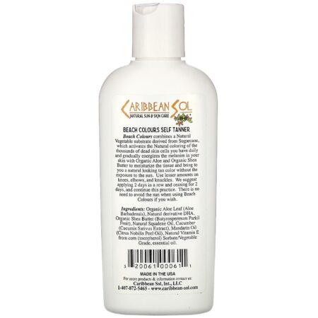 Caribbean Solutions, Beach Colors, Autobronzeador Natural, 6 oz - Image 2