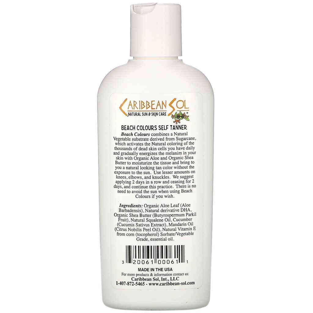 Caribbean Solutions, Beach Colors, Autobronzeador Natural, 6 oz - Imagem 2