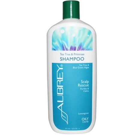 Aubrey Organics, Shampoo para o Couro Cabeludo, Melaleuca e Prímula, 16 fl oz (473 ml)