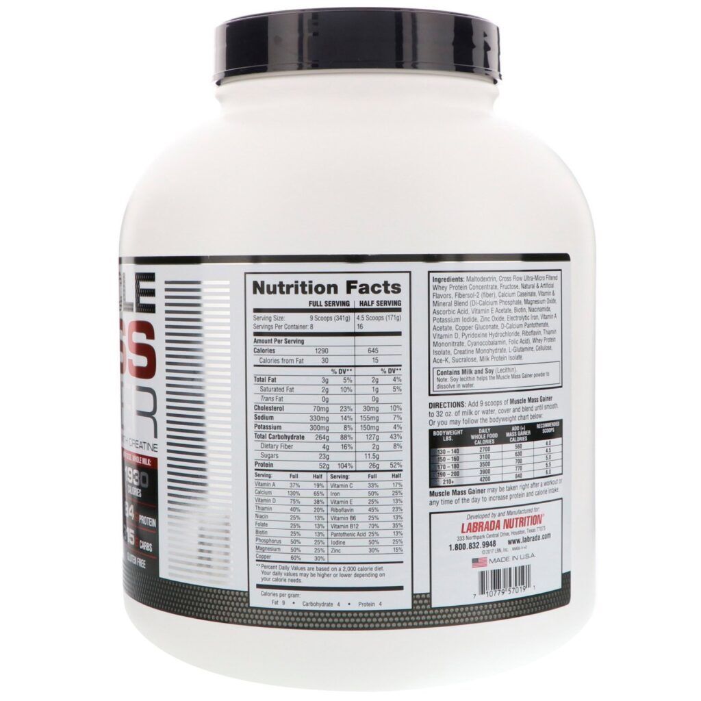 Labrada Nutrition, Suplemento Muscular com Creatina, Baunilha, 6 lbs (2722 g) - Imagem 2