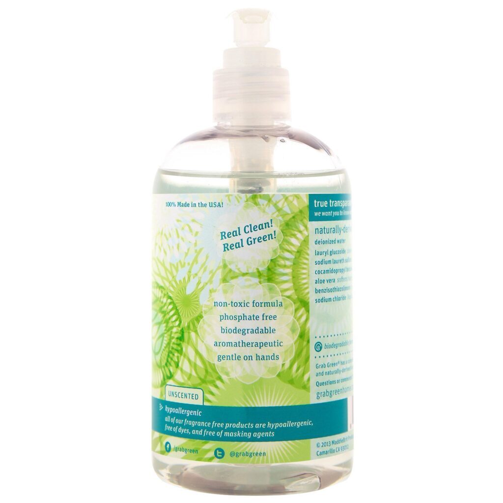 Grab Green, Sabonete Líquido para Mãos, Sem Perfume, 12 onças fluidas (355 mL) - Imagem 2