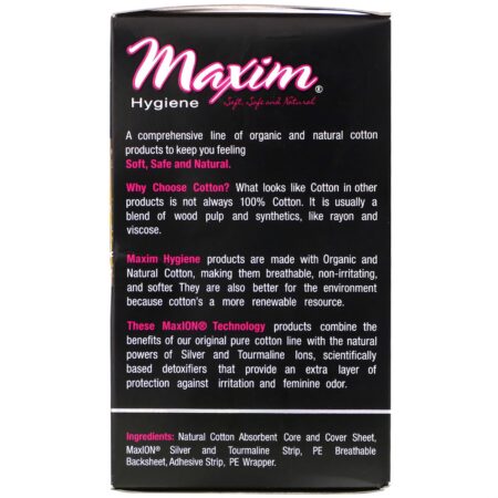 Maxim Hygiene Products, Ultra Thin Winged Extra Long Pads, Natural Silver MaxION Technology, Super Plus, 8 Pads - Image 2