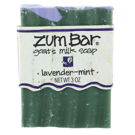 Indigo Wild, Zum Bar, Sabonete de Leite de Cabra, Lavanda-Hortelã, Barra de 3 oz