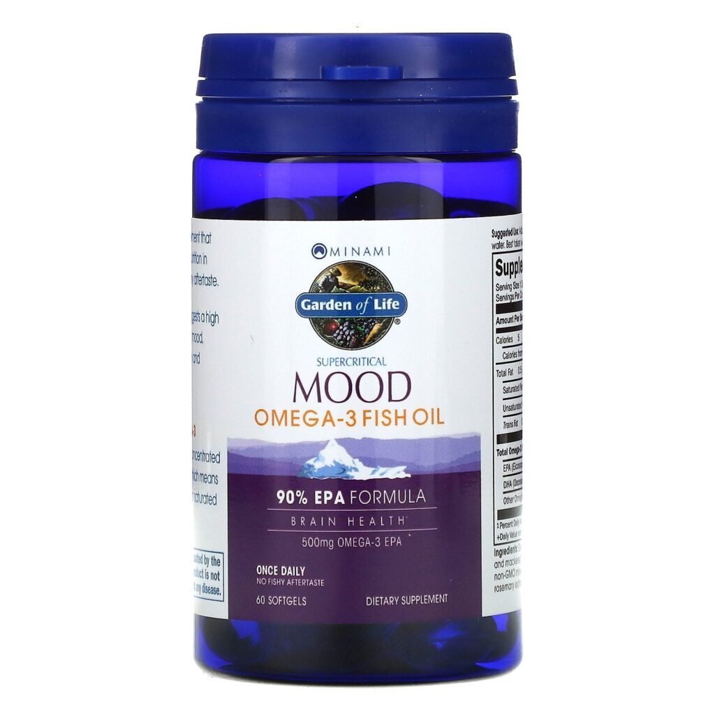 Minami Nutrition, Óleo de Peixe com Ômega 3 para o Humor, 500 mg, 60 Cápsulas Gelatinosas - Imagem 3