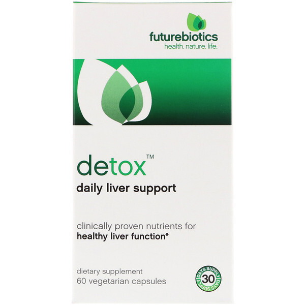 FutureBiotics, Detox, Apoio Diário ao Fígado , 60 Cápsulas Vegetais