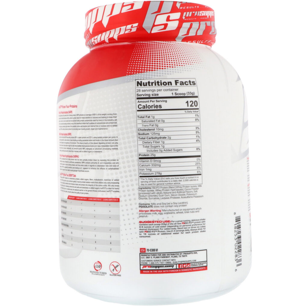 ProSupps, PS ISO-P3, Chocolate Milkshake, 2 lb (907 g) - Imagem 2