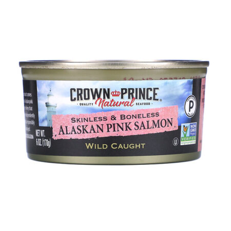 Crown Prince Natural, Salmão Rosa do Alasca, Sem Pele e Sem Osso, 6 oz (170 g)