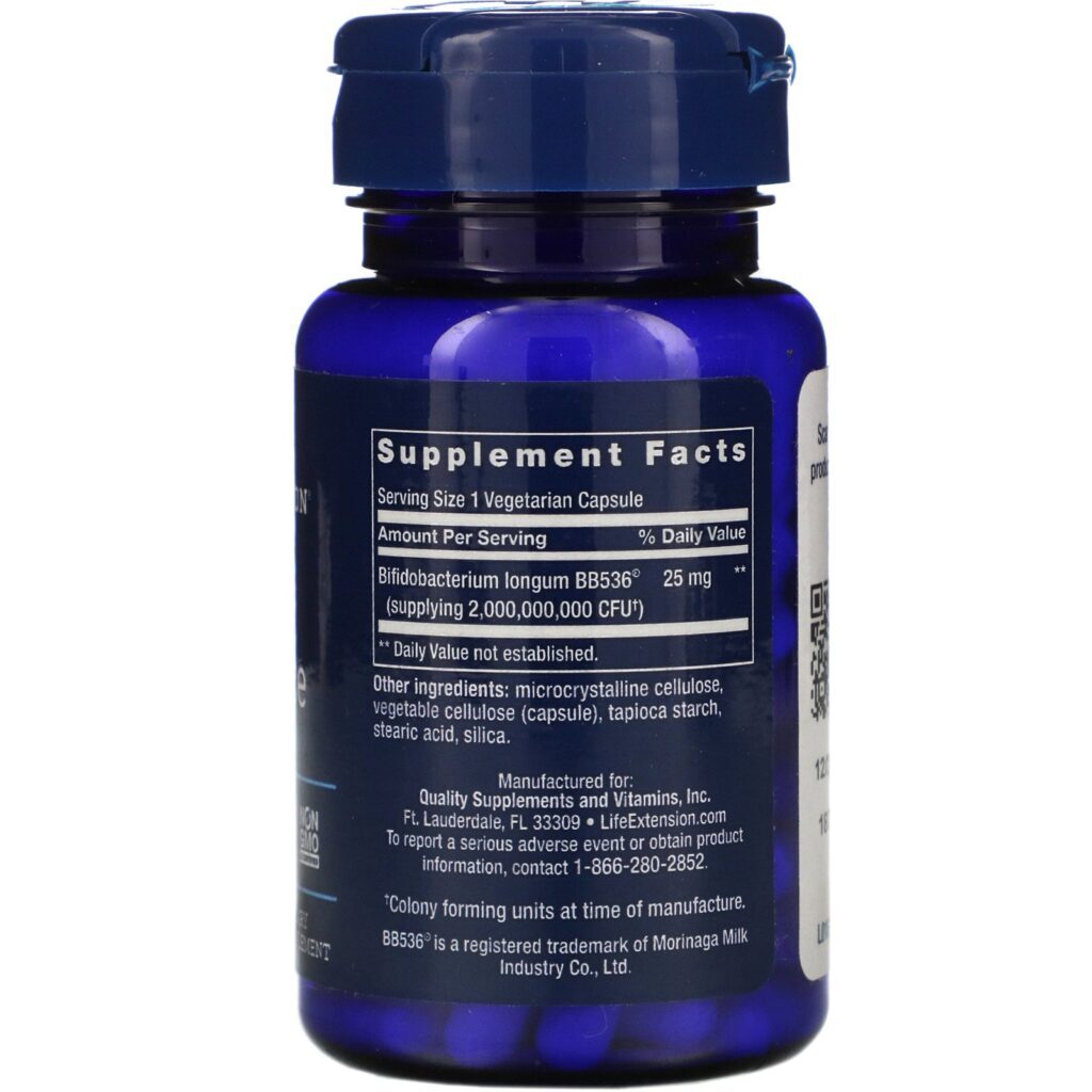 Life Extension, Bifido GI Balance, 60 Vegetarian Capsules - Imagem 2