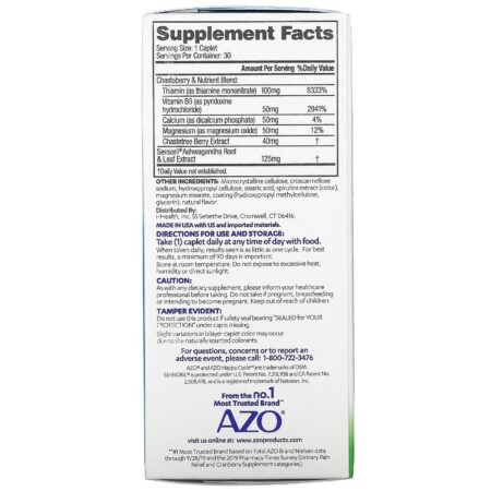 Azo, Hormonal Health, Happy Cycle, 30 Once Daily Caplets - Image 2