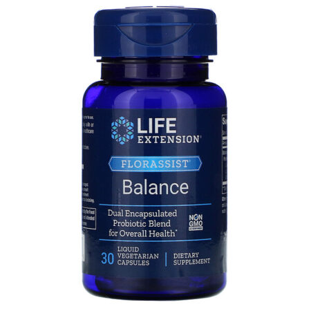 Life Extension, FLORASSIST Balance, 30 Cápsulas Vegetarianas Líquidas