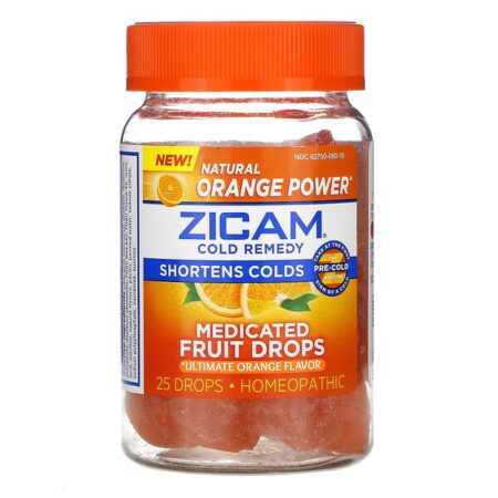 Zicam, Cold Remedy, Medicated Fruit Drop, Ultimate Orange Flavor, 25 Drops