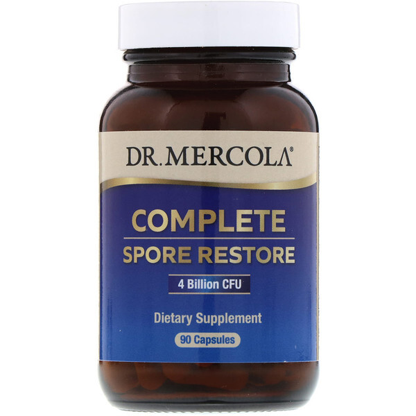 Dr. Mercola, Restauração de Esporos Completa, 4 Bilhões de UFC, 90 Cápsulas - Imagem 2