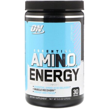 Optimum Nutrition, Essential Amino Energy, Algodão Doce, 9,5 oz (270 g)