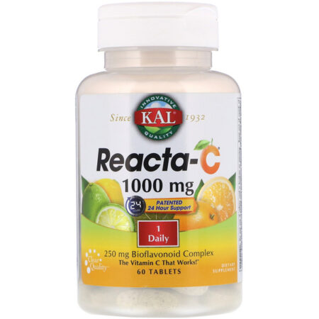 KAL, Reacta-C, 1,000 mg, 60 Tablets