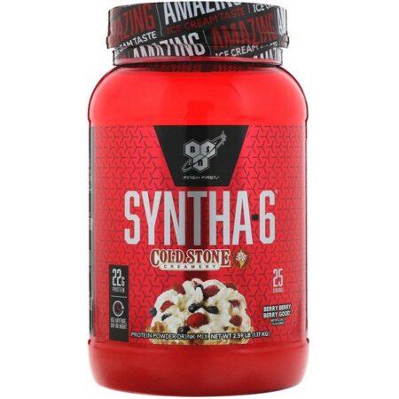 BSN, Syntha-6, Cold Stone Creamery, Sabor Delicioso de Frutas Silvestres, 2,59 lbs (1,17 kg)