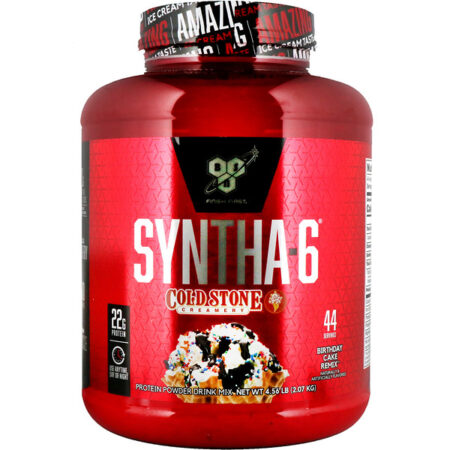 BSN, Syntha-6, Cold Stone Creamery, Remix de Bolo de Aniversário, 2,07 kg (4,56 lb)