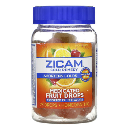 Zicam, Cold Remedy, Medicated Fruit Drop, Assorted Fruit , 25 Drops