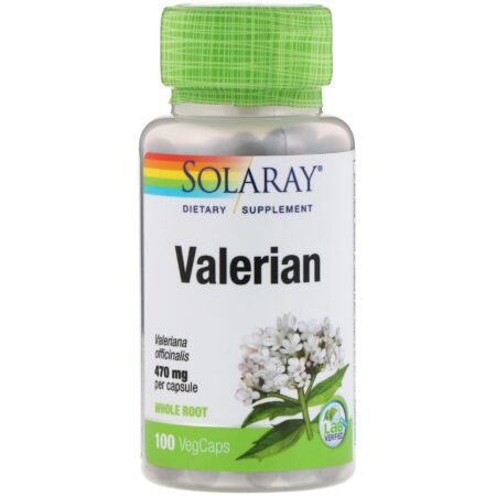 Solaray, Valeriana, 100 Cápsulas Vegetais