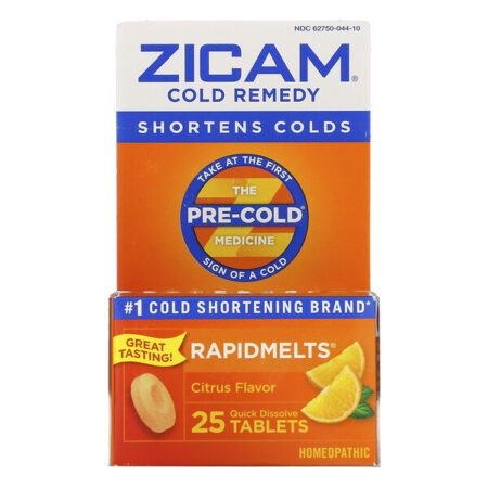 Zicam, Cold Remedy, RapidMelts, Citrus , 25 Quick Dissolve Tablets