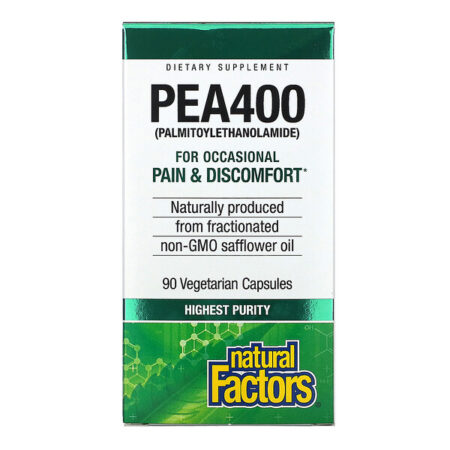 Natural Factors, PEA400, 90 Vegetarian Capsules