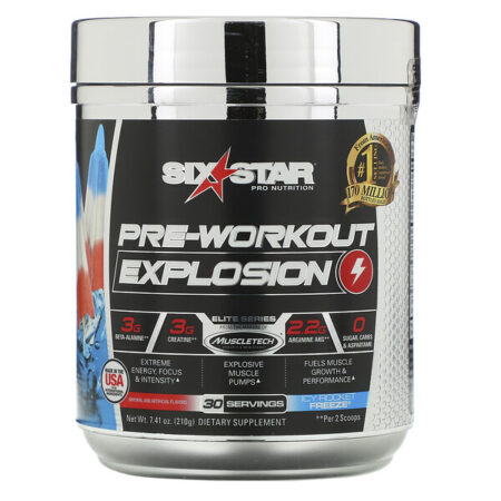 Six Star, Pre-Workout Explosion, Icy Rocket Freeze, 7.41 oz (210 g)