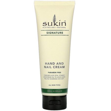 Sukin, Creme para Mãos e Unhas, Signature, 125 ml (4,23 fl oz)