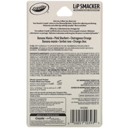 Lip Smacker, Crayola, Lip Balm, Trio Pack, 3 Pieces, 0.14 oz (4.0 g) Each - Image 3