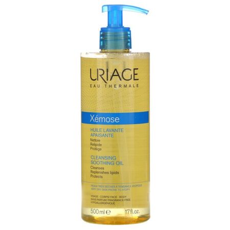 Uriage, Xemose, Cleansing Soothing Oil, Fragrance-Free, 17 fl oz (500 ml)