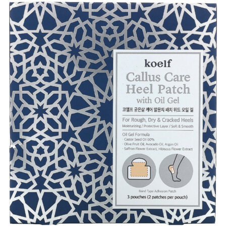 Koelf, Patch para Calcanhar Callus Care com Gel Oleoso, 3 Saquinhos - Image 2