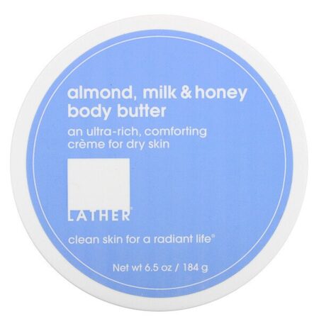 Lather, Almond, Milk & Honey Body Butter, 6.5 oz (184 g)