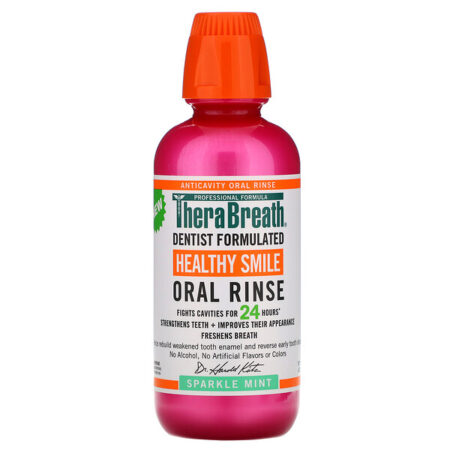 TheraBreath, Healthy Smile, Oral Rinse, Sparkle Mint, 16 fl oz (473 ml)