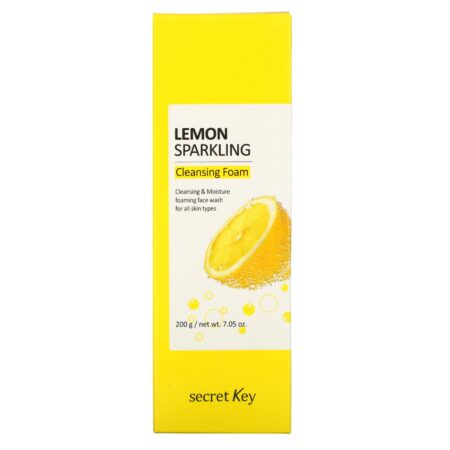 Secret Key, Lemon Sparkling Cleansing Foam, 7.05 oz (200 g) - Image 2