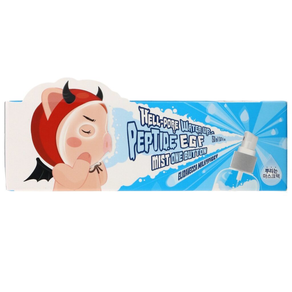 Elizavecca, Milky Piggy, Hell-Pore, Water Up Peptide EGF Mist One Button, 150 ml (5,07 fl oz) - Imagem 2