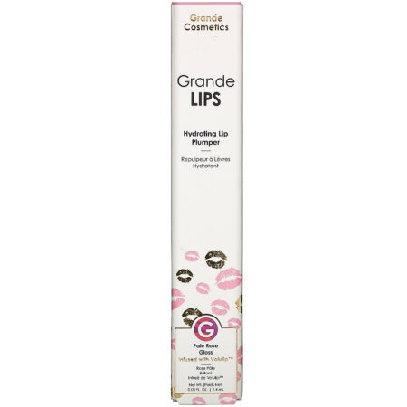 Grande Cosmetics, GrandeLips, Hydrating Lip Plumper, Pale Rose Gloss, 0.08 fl oz (2.4 ml) - Image 2