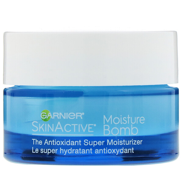 Garnier, SkinActive, Bomba de hidratação, Super-hidratante antioxidante, 48 g