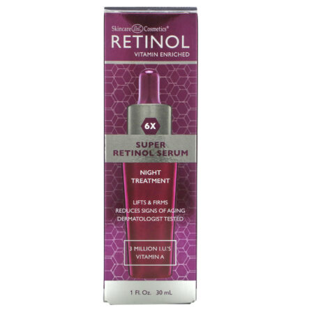 Skincare LdeL Cosmetics Retinol, Super Retinol Serum, Night Treatment, 1 fl oz (30 ml) - Image 2