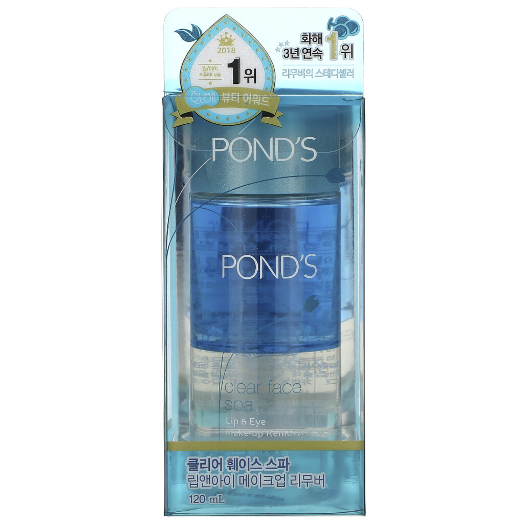 Pond's, Clear Face Spa, Lip & Eye Make-up Remover, 120 ml - Imagem 2