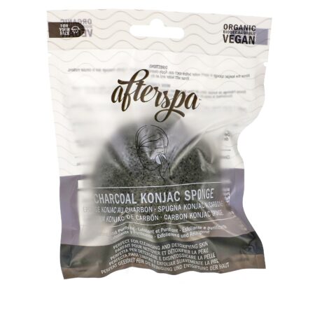 AfterSpa, Charcoal Konjac Sponge, 1 Sponge - Image 2