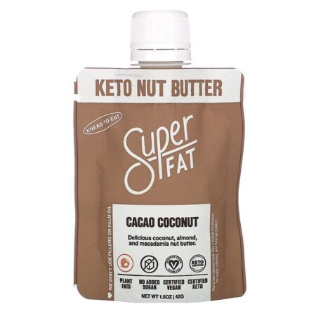 SuperFat, Keto Nut Butter, Cacao Coconut, 1.5 oz (42 g)