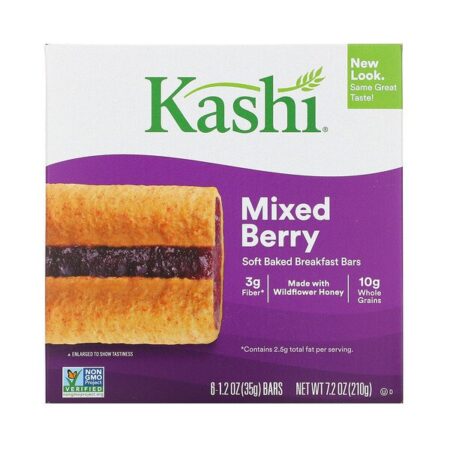 Kashi, Soft Baked Breakfast Bars, Mixed Berry, 1.2 oz (35 g) Each