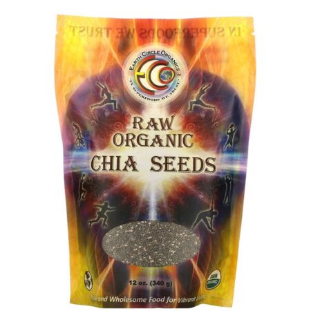 Earth Circle Organics, Organic Chia seeds, 12 oz (340 g)