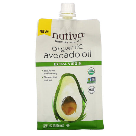 Nutiva, Óleo de Abacate Orgânico, Extra Virgem, 355 ml (12 fl oz)